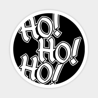 Red & Green Xmas Colors Design - Ho! Ho! Ho! Christmas graphic Magnet
